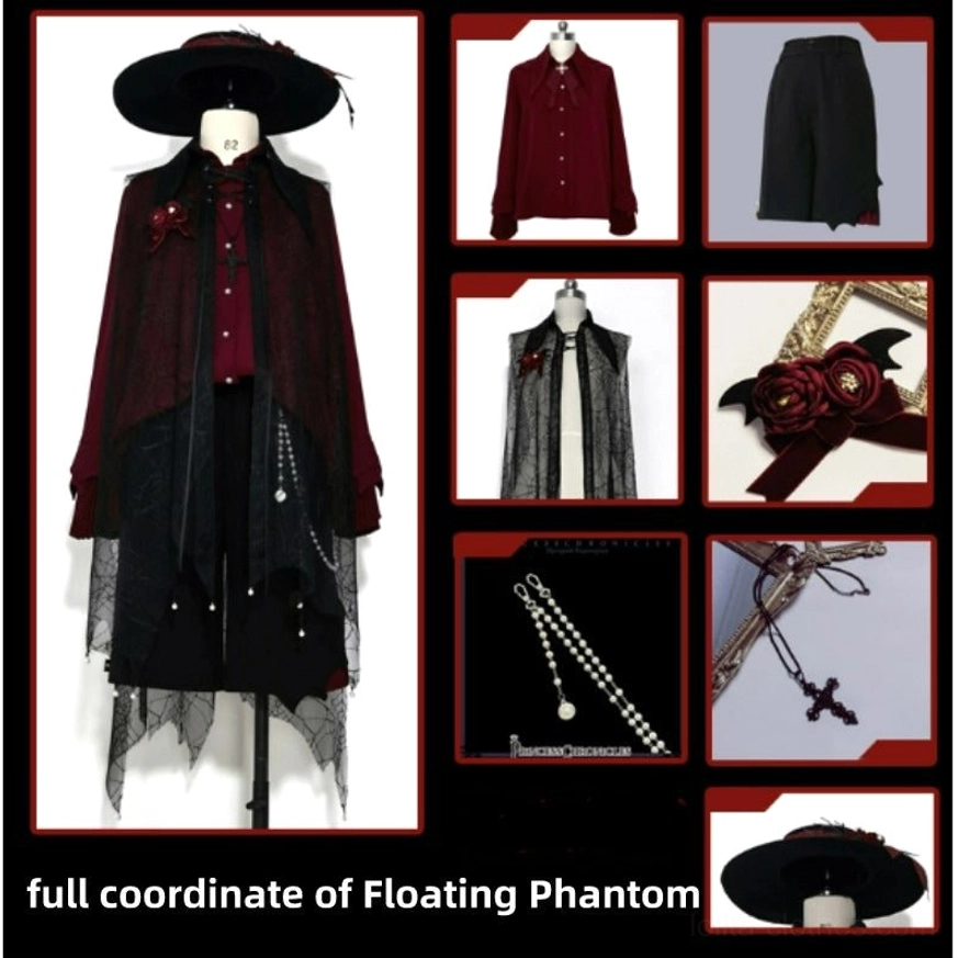 Floating Phantom complete gothic ouji lolita outfit set coordination cross necklace accessories full ensemble