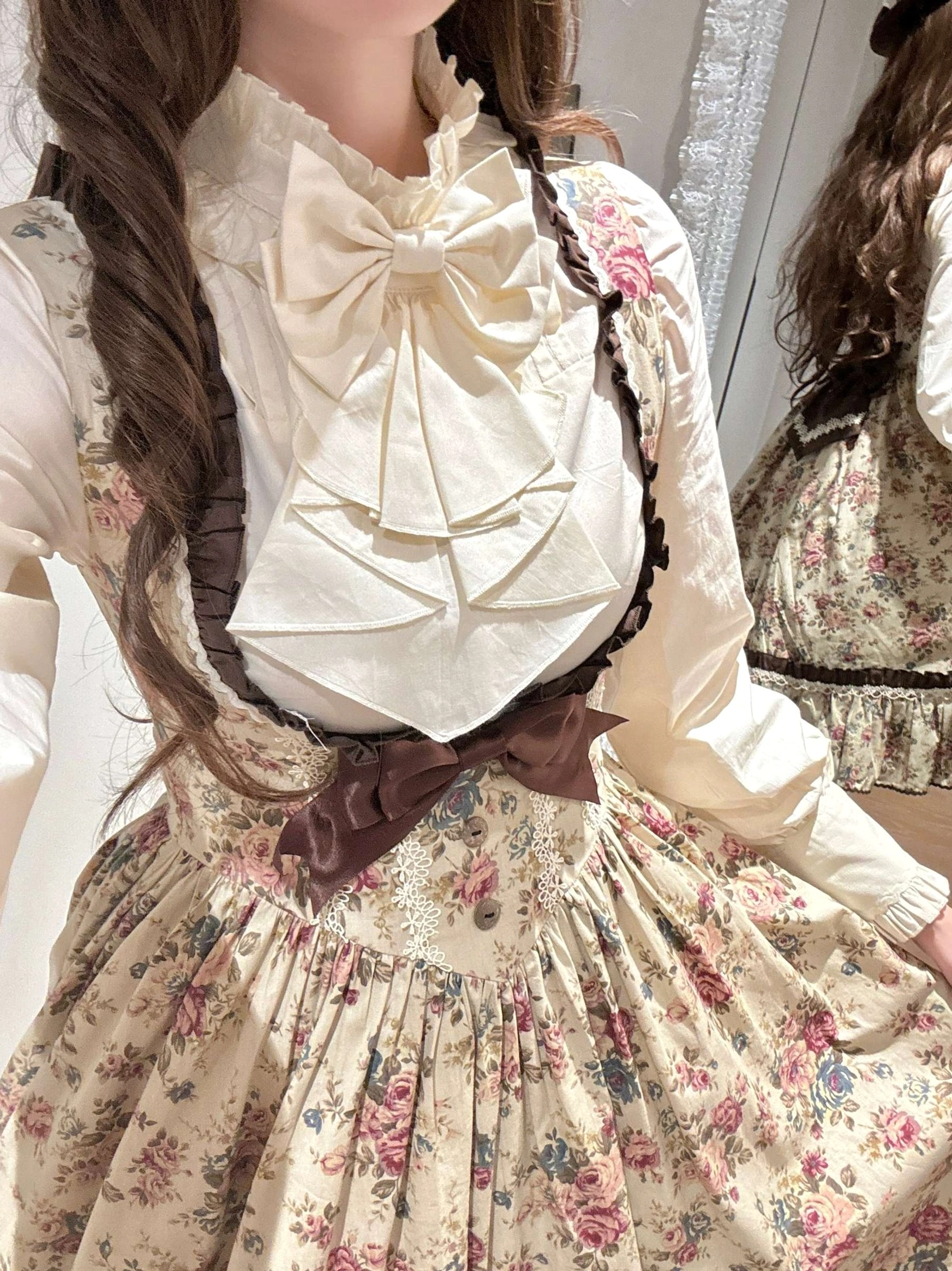 Floral Reverie vintage Lolita dress bustier construction A-line silhouette design engineering structure support