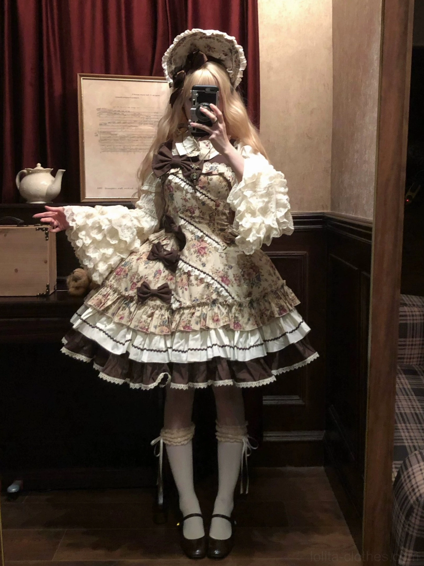 Floral Reverie Old School Lolita JSK fabric care washing instructions hand wash cool water gentle handling tips