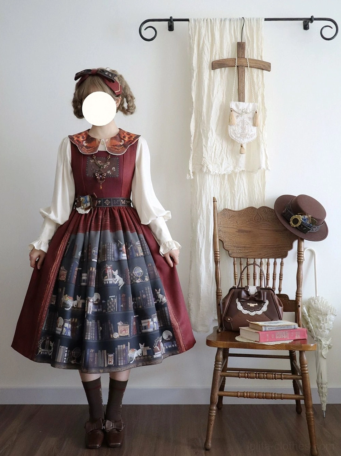 Classic Lolita JSK dress long-sleeve blouse pairing everyday elegant styling ideas