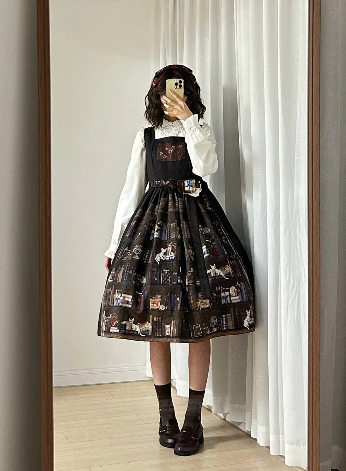 German Bookshelf Lolita jumper skirt remove decorations before washing care step