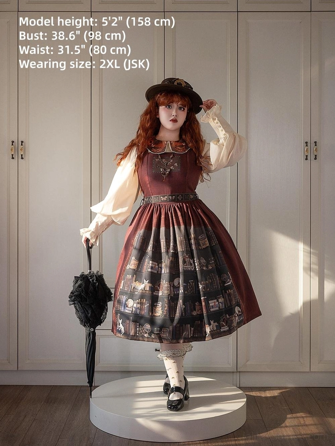 Classic Lolita JSK dress comfortable wide straps support shoulder design feature detail