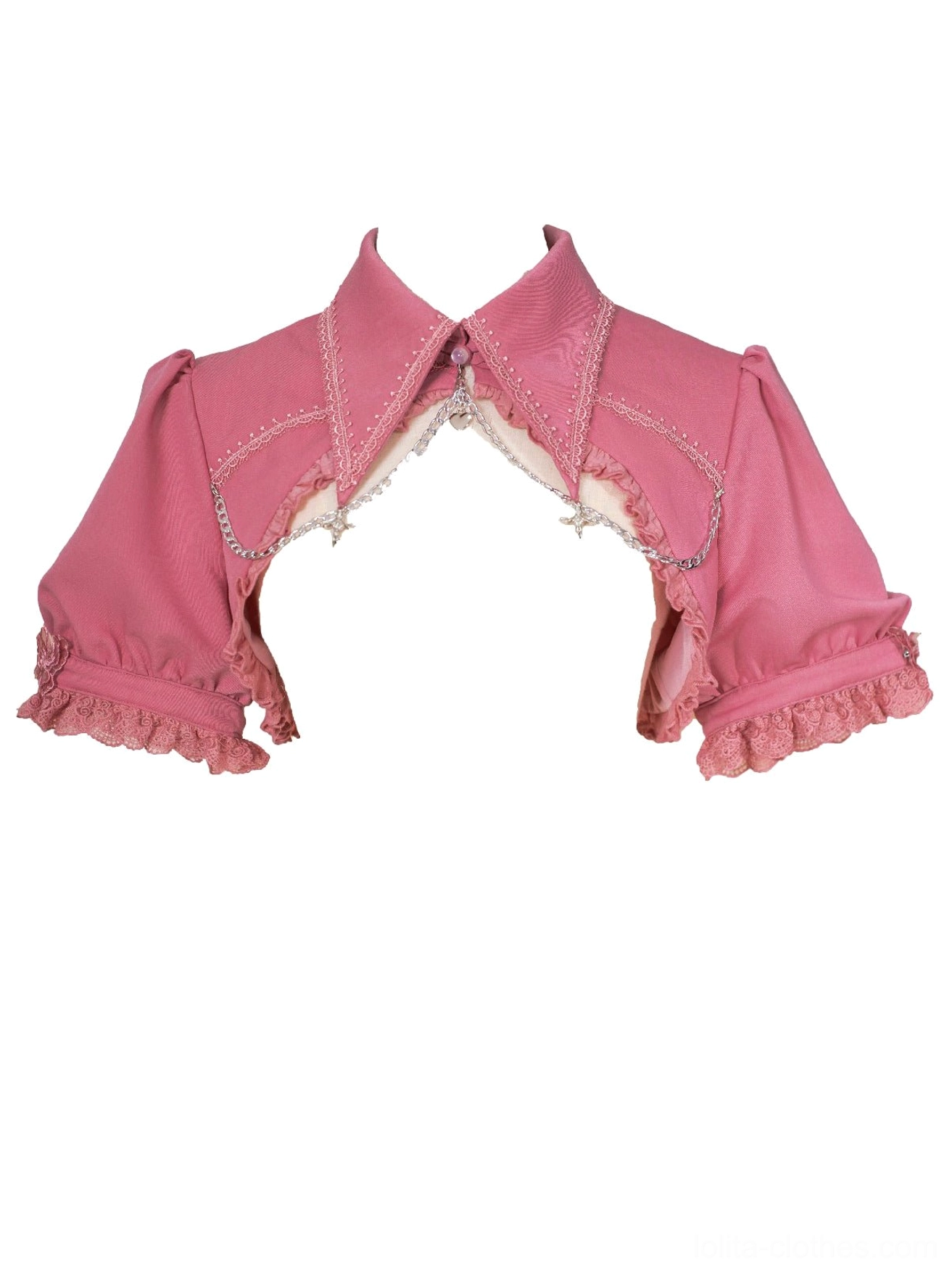 Gothic lolita bolero size comparison multiple sizes on display mannequins showing fit variations