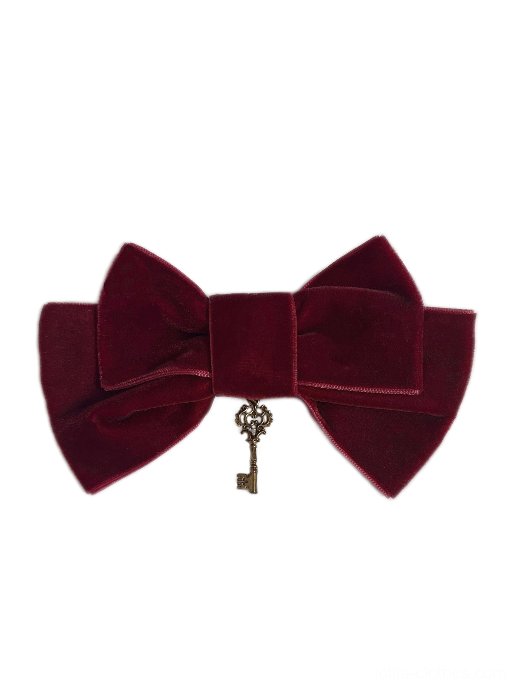 Bow clip hair accessory gothic lolita styling coordinate element separate purchase decoration