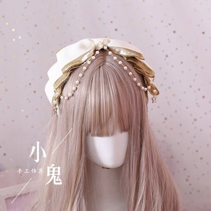 gothic lolita bow hairclip product comparison same style multiple color options choice palette