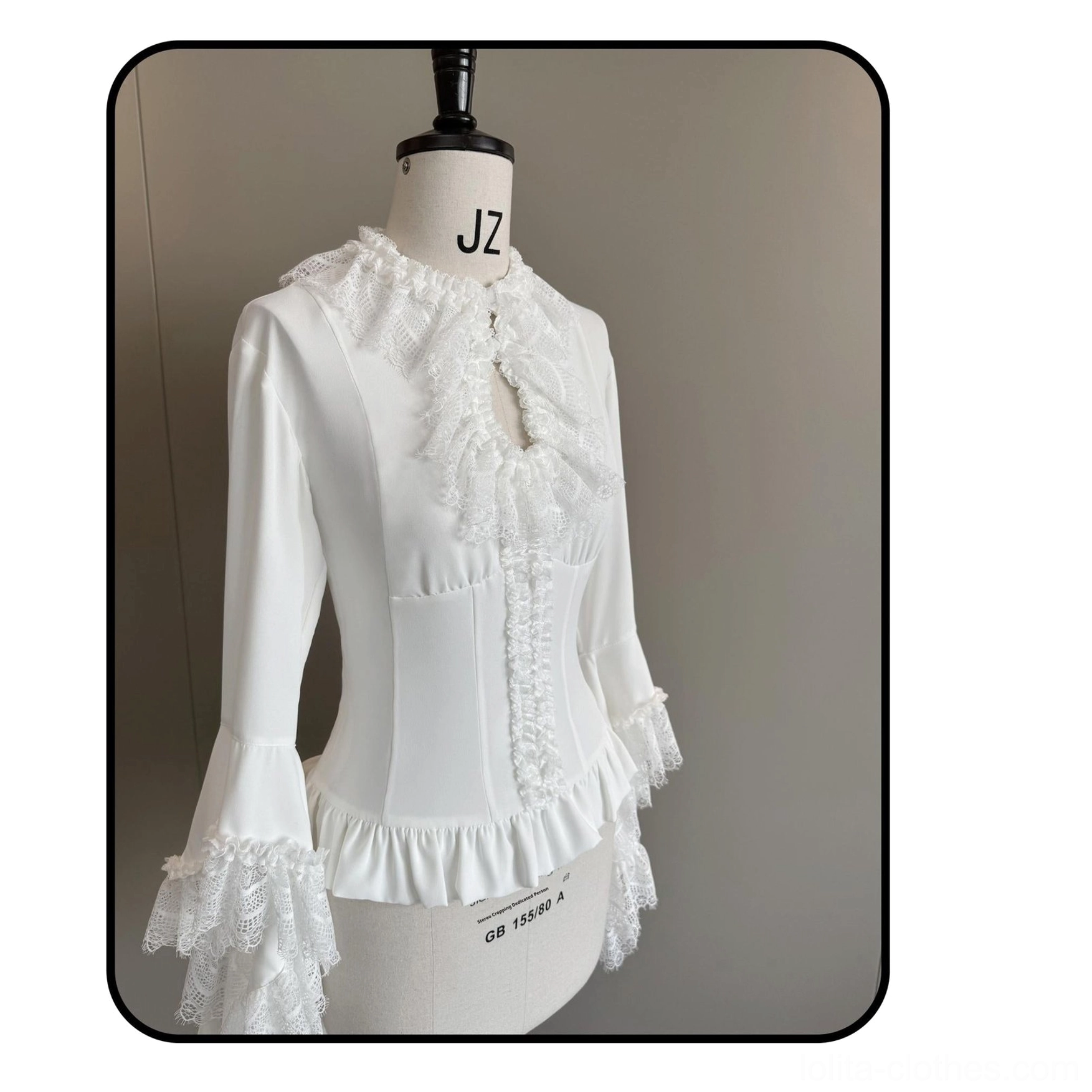 Gothic lolita bustier embroidered slimming sophisticated corsetry ethereal mystery detail showcase