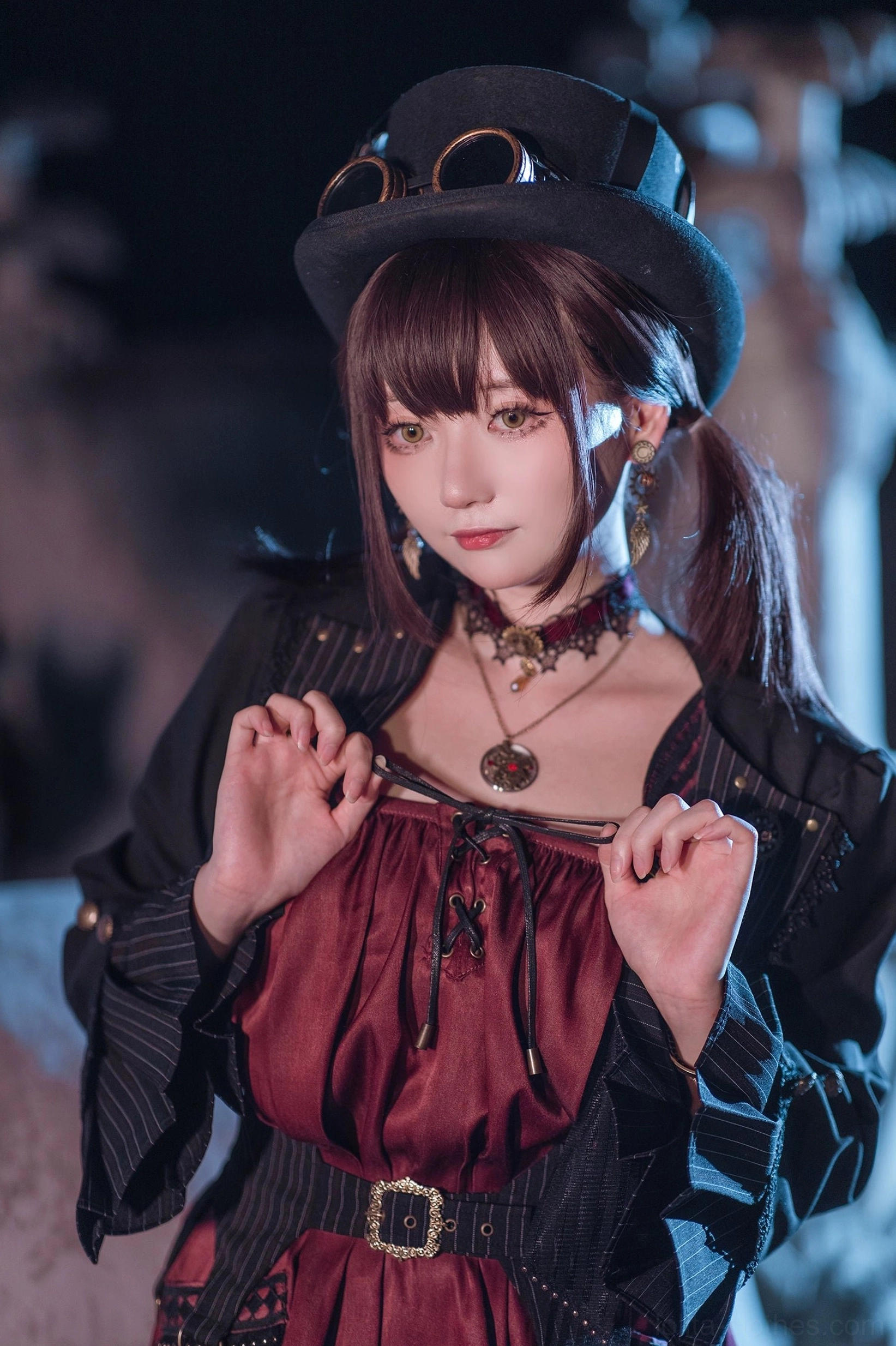 Gothic Lolita cardigan jacket worn as layering piece over different tops versatile styling option demonstration