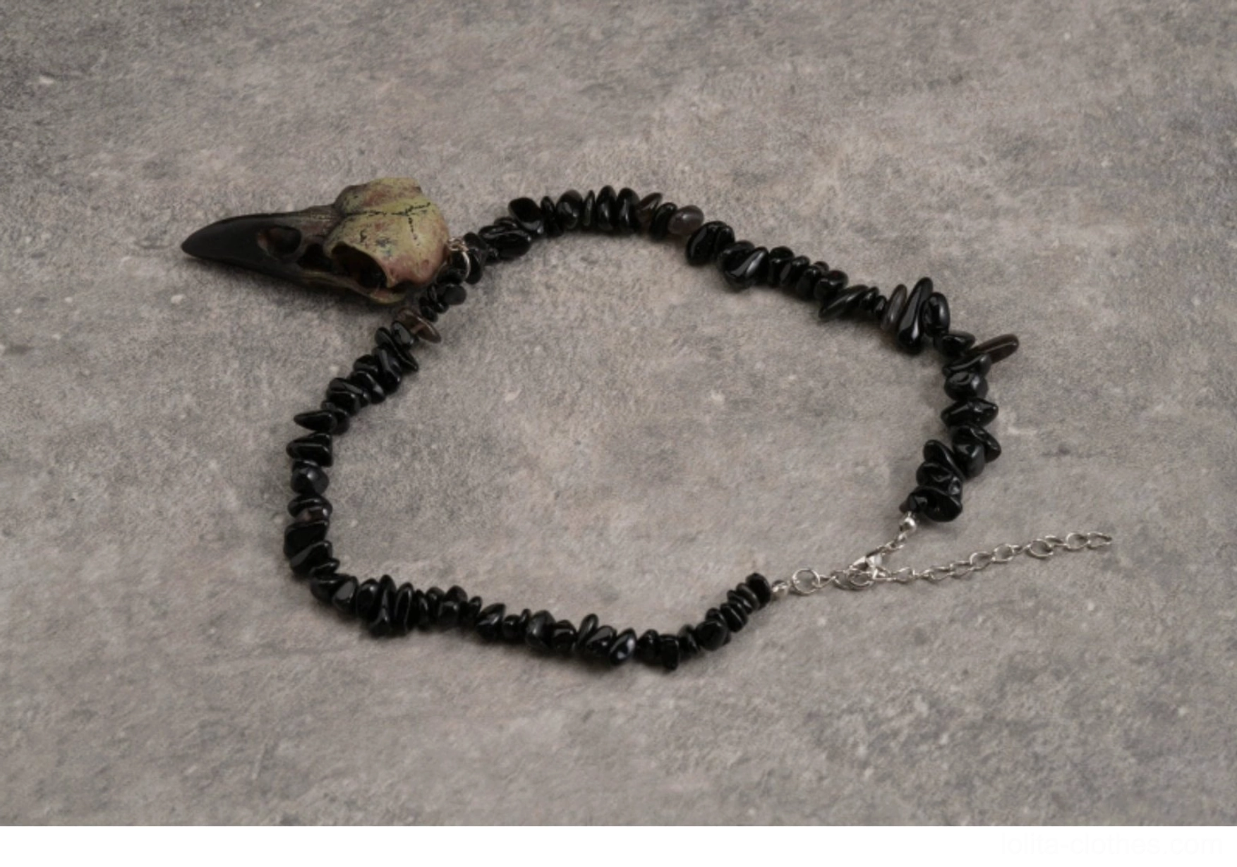Gothic lolita obsidian choker care maintenance guide storage protection dark aesthetic jewelry care