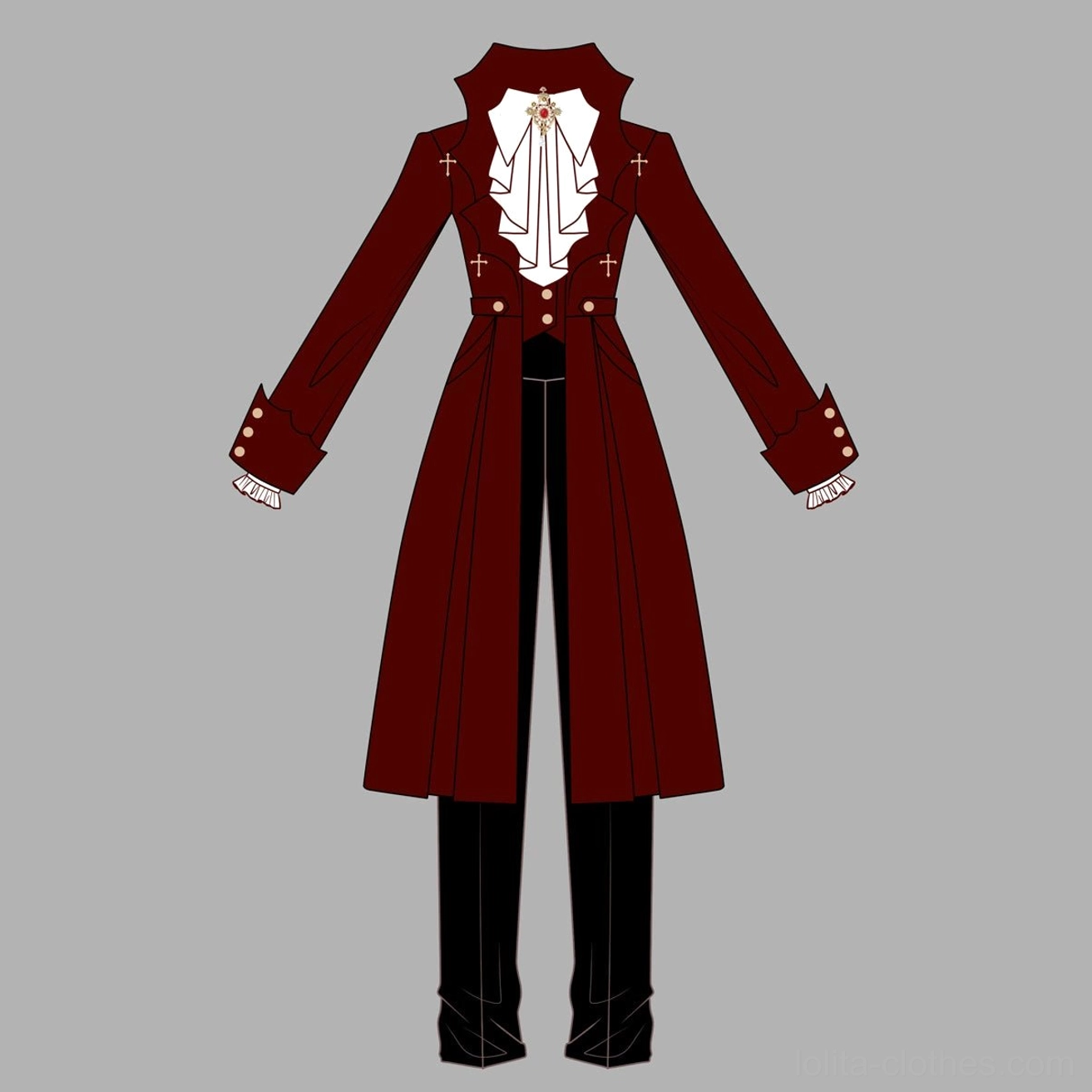 Gothic lolita coordination styling tips accessories walking cane black Mary Jane shoes gothic choker cameo brooch lace gloves complete formal look