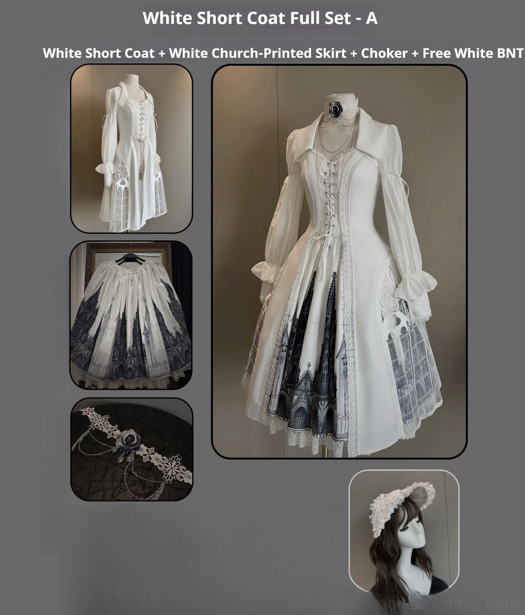 Gothic lolita embroidered bustier simple sophisticated slimming ethereal mystery showcase