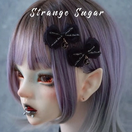 Gothic lolita hair clips No.16 variant with dark color palette and intricate charm design details premium quality