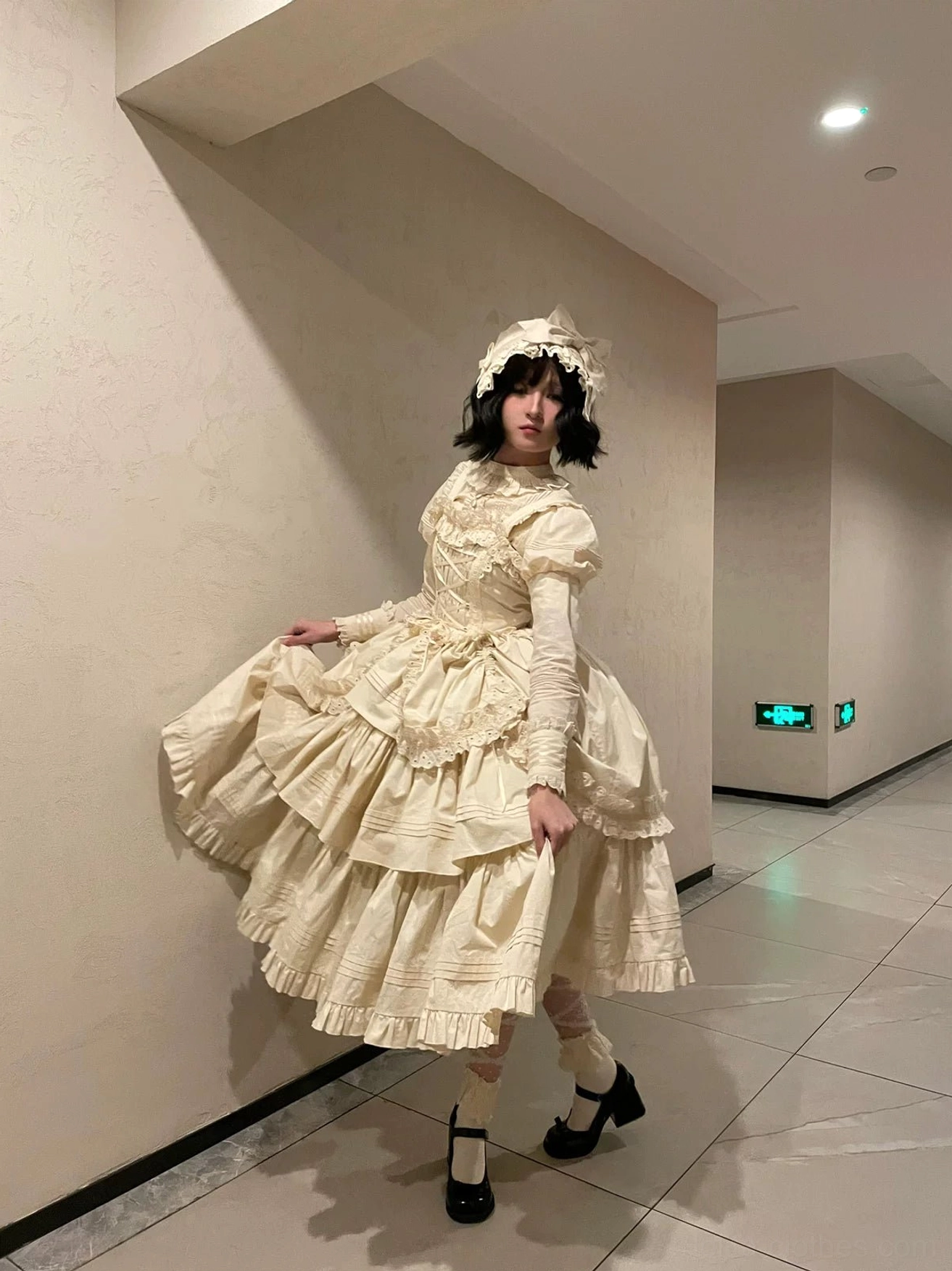 Cosplay and character coordination inspiration showing Gothic Lolita JSK styled for anime convention wear