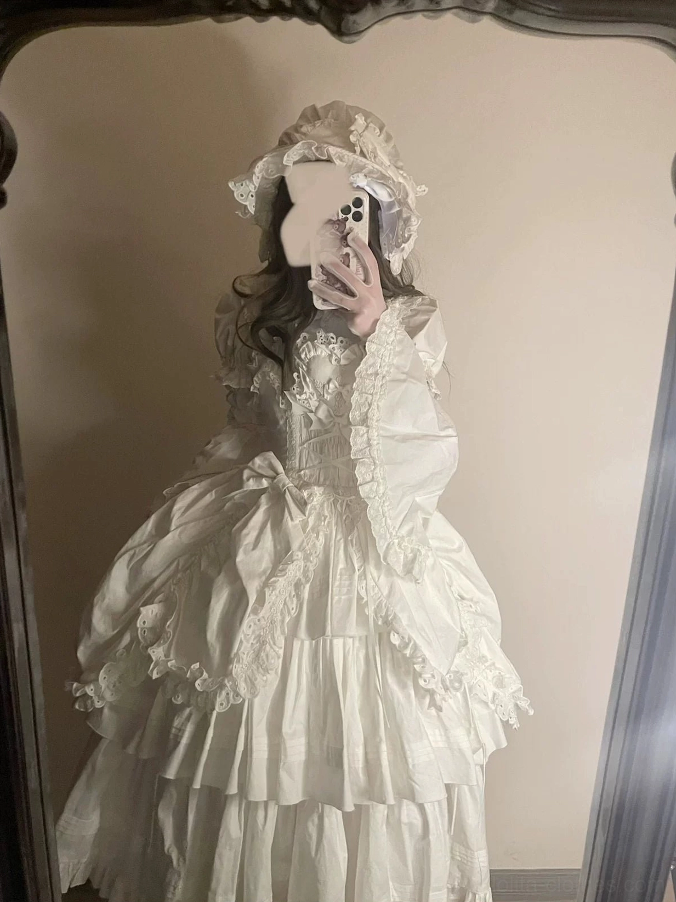 Fashion influencer styling moment featuring Gothic Lolita JSK in Instagram-worthy coordinate presentation
