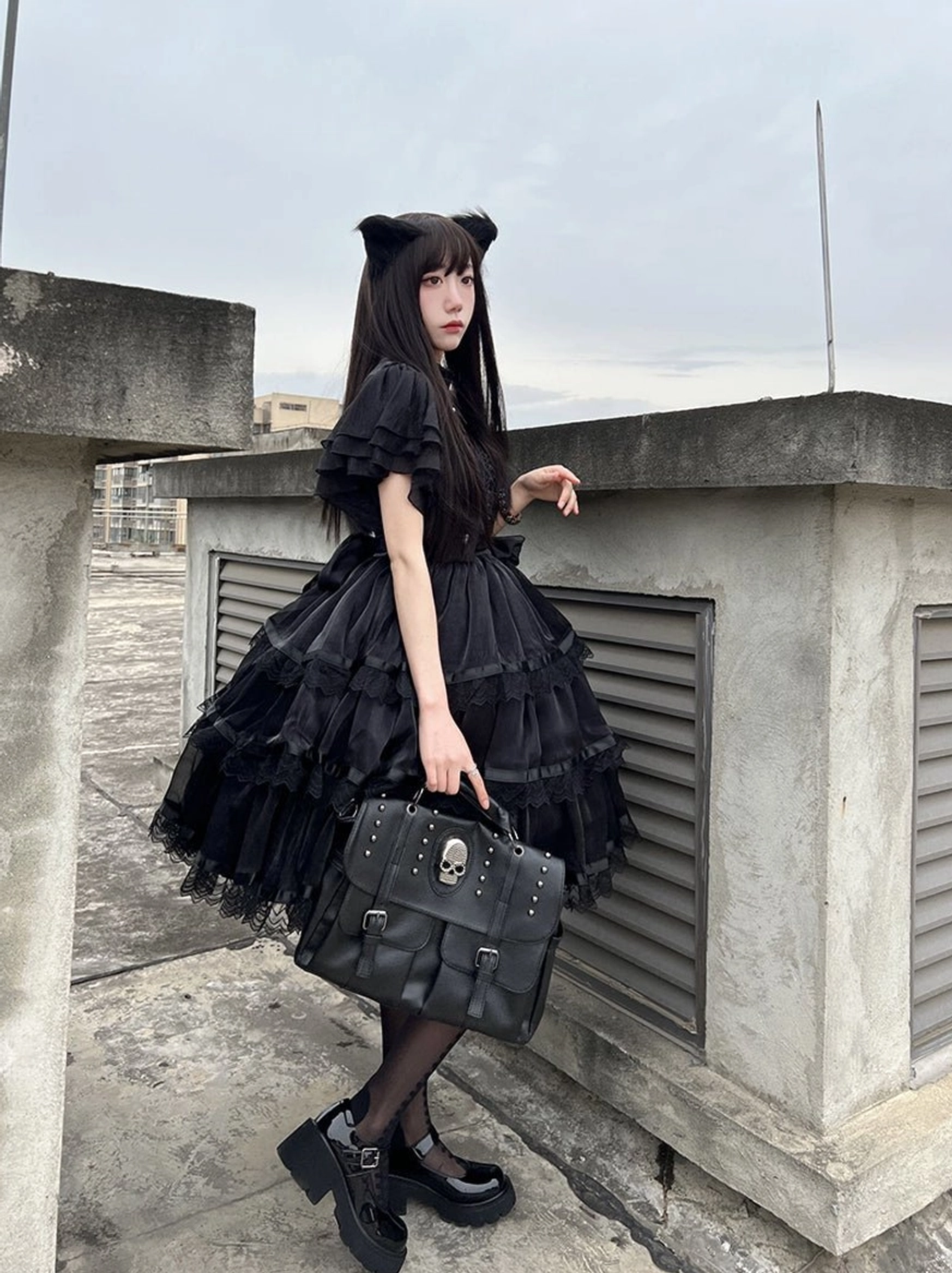 midnight castle gothic lolita dress packaged shipping presentation unboxing