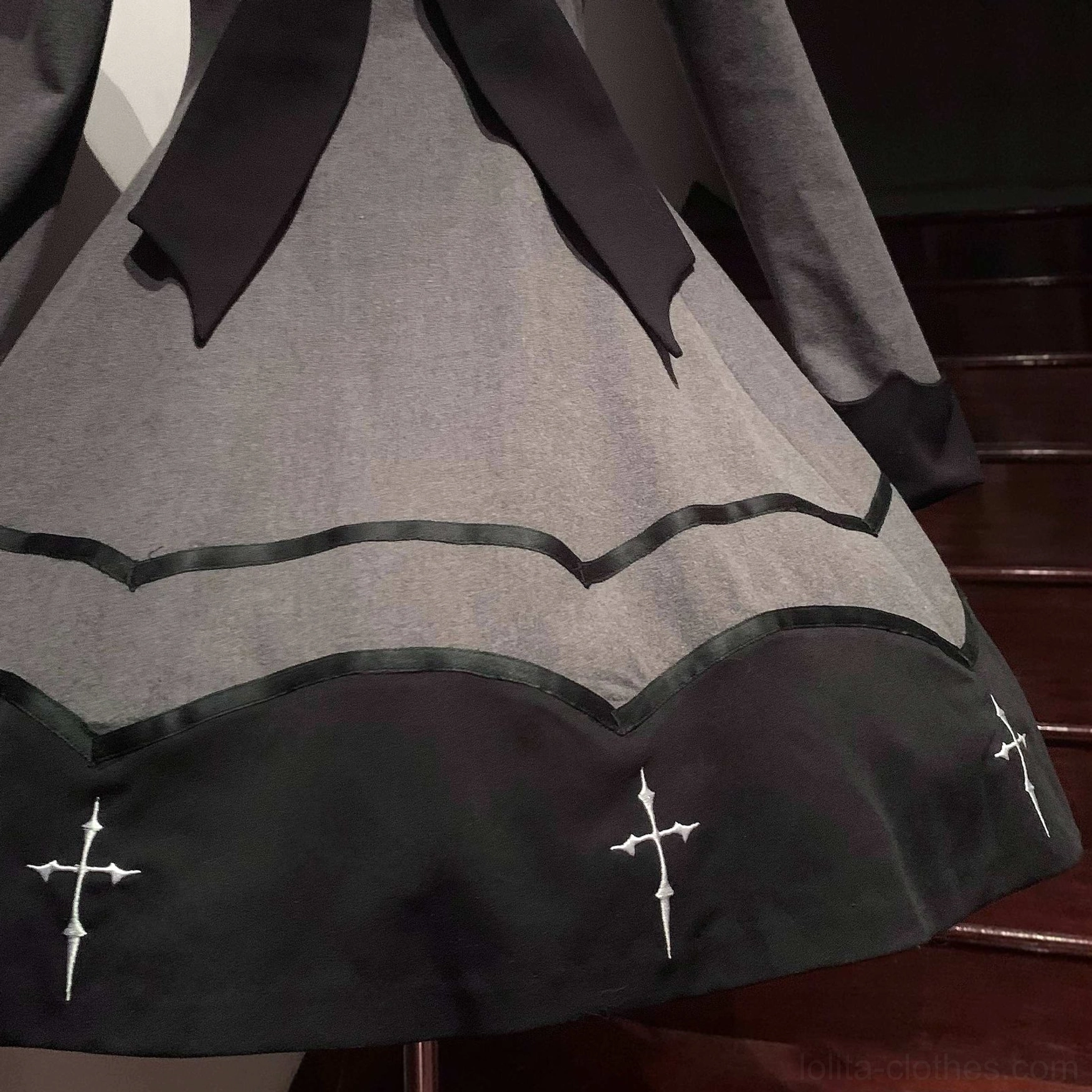 Nocturnal elegance bat-wing gothic lolita OP dress care maintenance hand wash instructions fabric durability