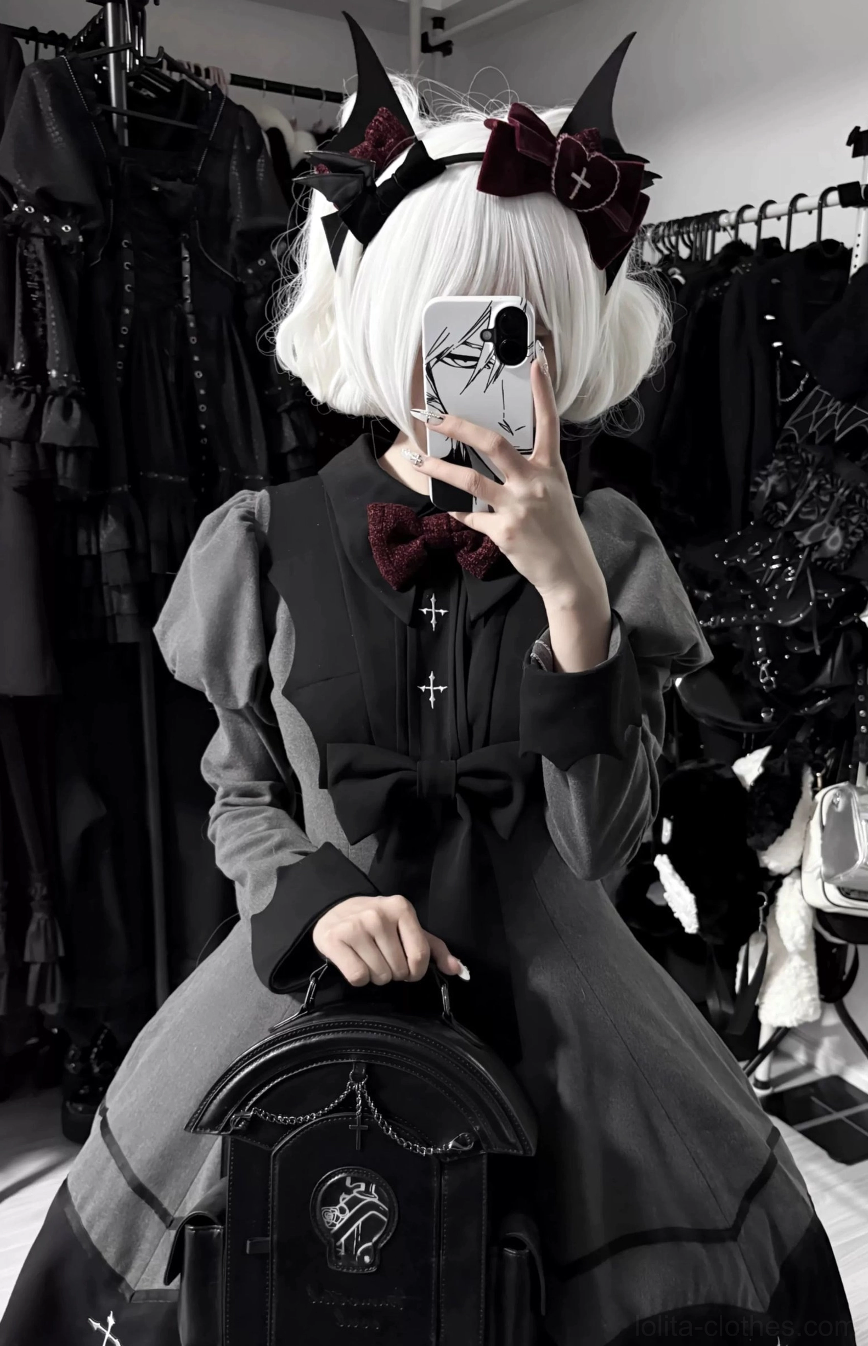 Nocturnal elegance gothic lolita OP dress Mary jane footwear traditional lolita shoe pairing aesthetic