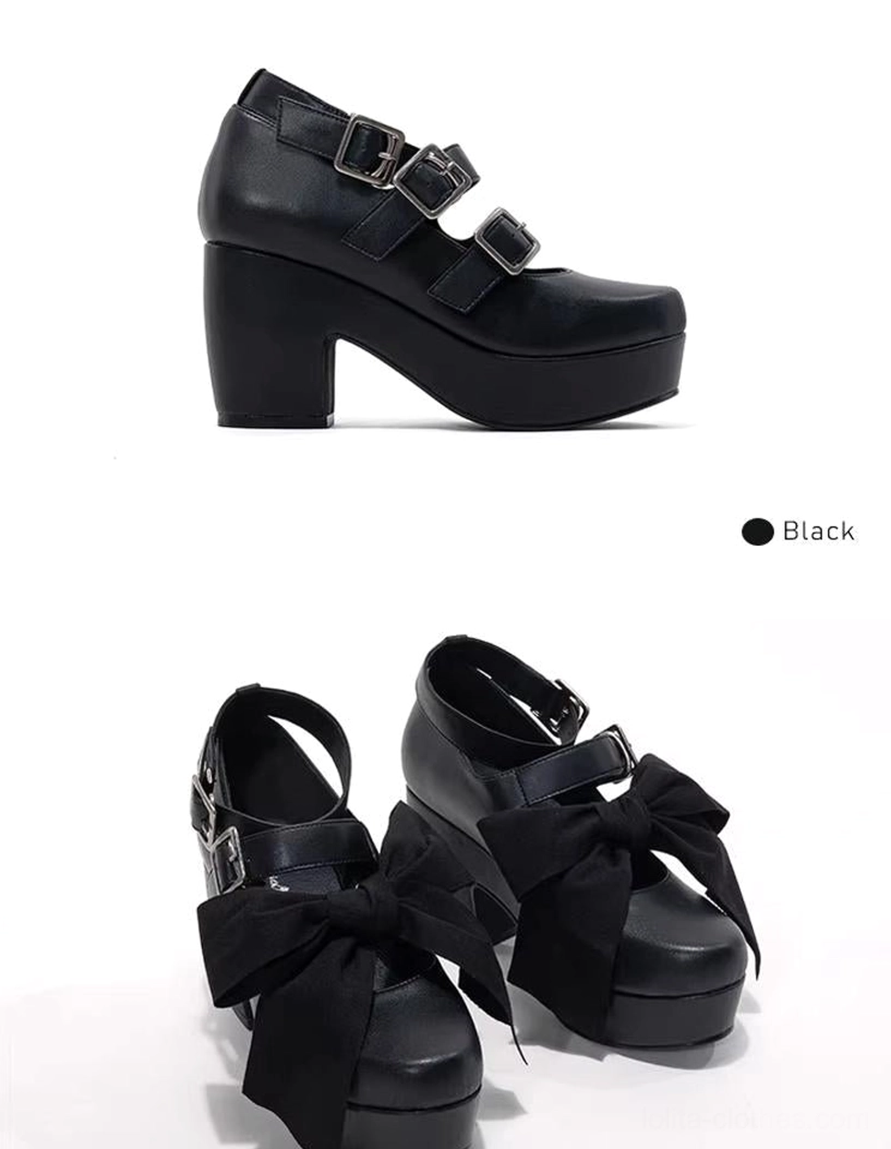 Gothic Lolita platform heel shoes care maintenance guide showing proper storage with shoe trees dust bags cleaning techniques product longevity preservation