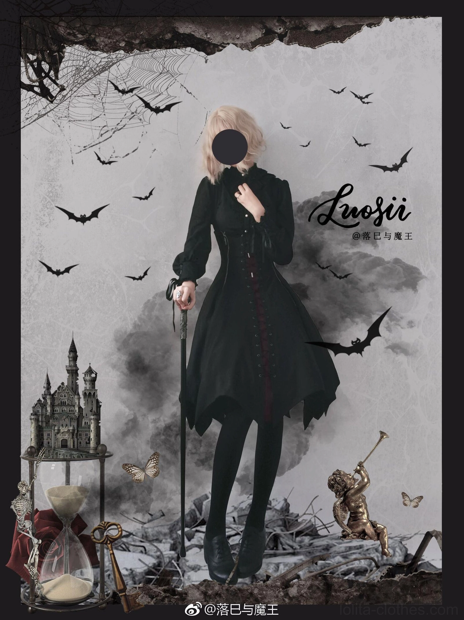 Gothic Lolita product code LOL-DRE-3258 showing identification and authenticity marking