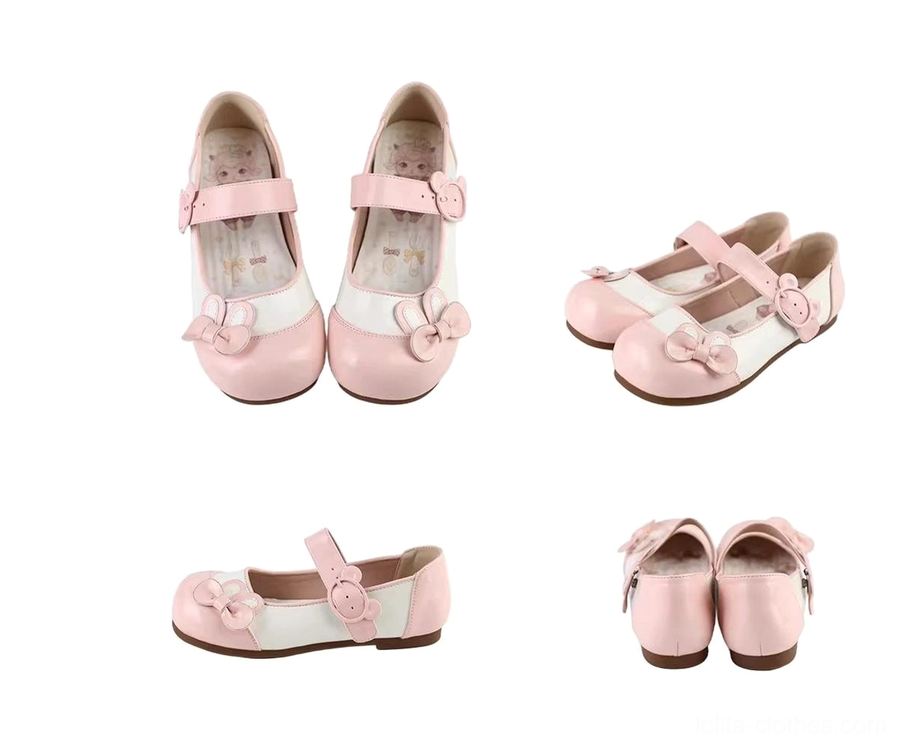 Bunny ear lolita flat shoes gothic substyle coordination showing dark color schemes with lace overlays dramatic accessories and sophisticated design aesthetic