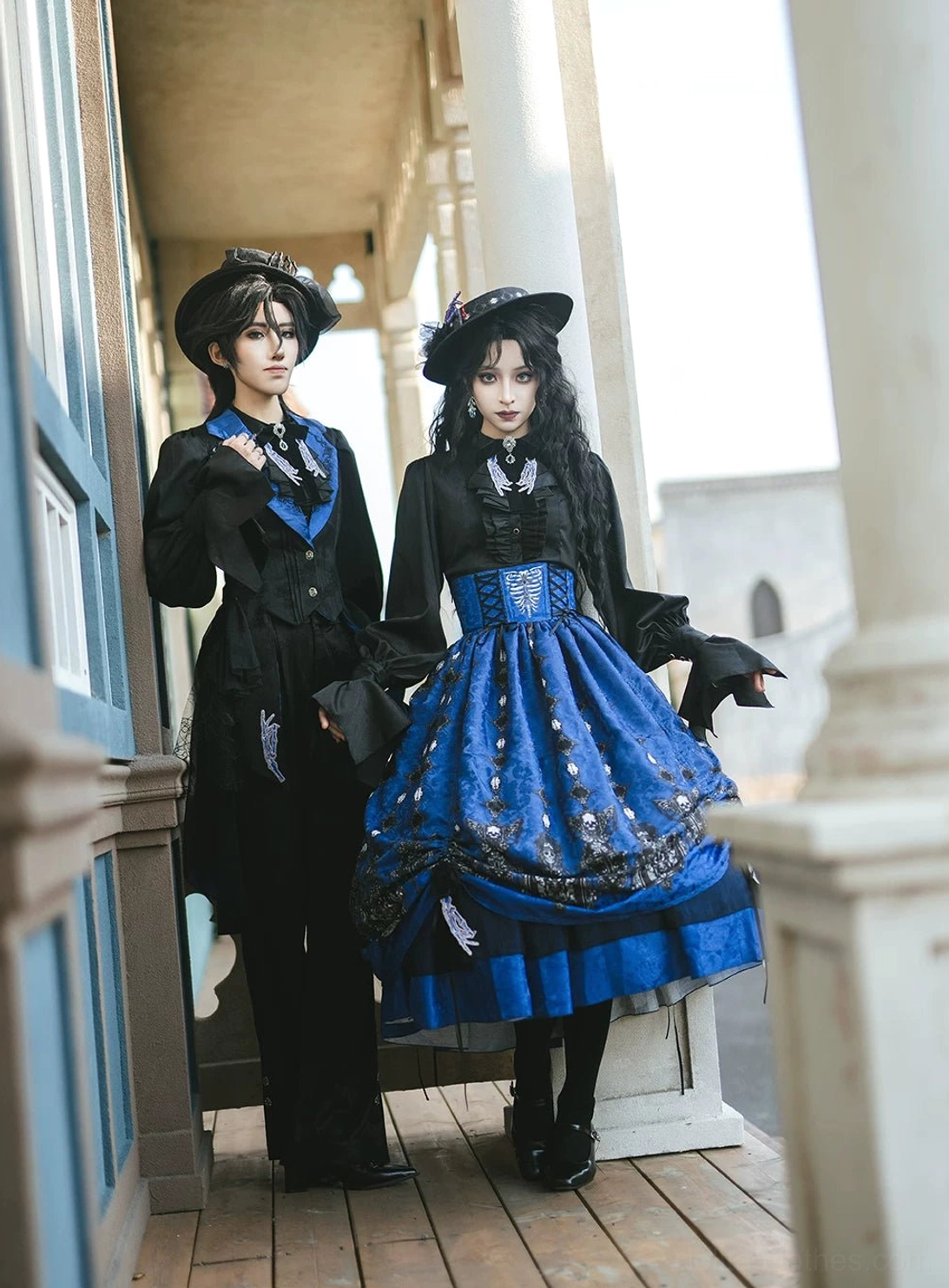 Gothic Lolita vest interior lining skin-friendly twill blend comfort layer close-up