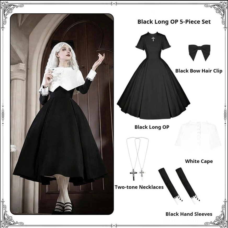 Gothic nun lolita dress product detail specifications craftsmanship quality