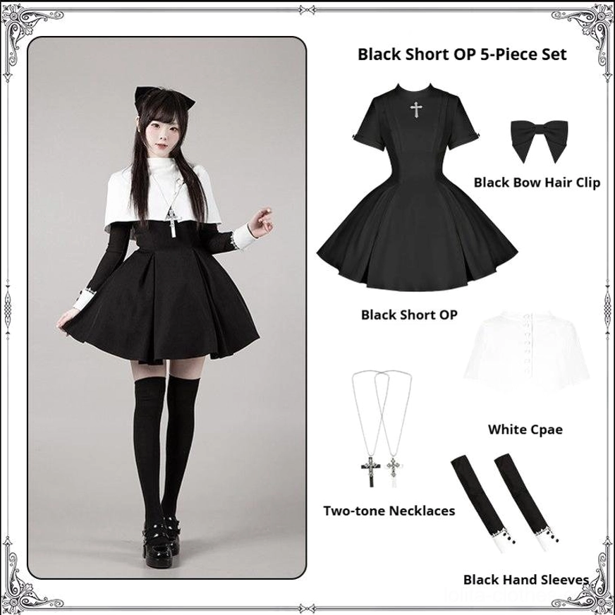 Gothic nun lolita OP dress comprehensive guide styling coordinates accessories