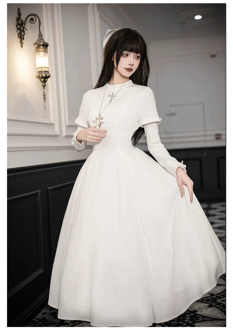 Gothic nun lolita OP dress alternative fashion event cosplay character inspiration