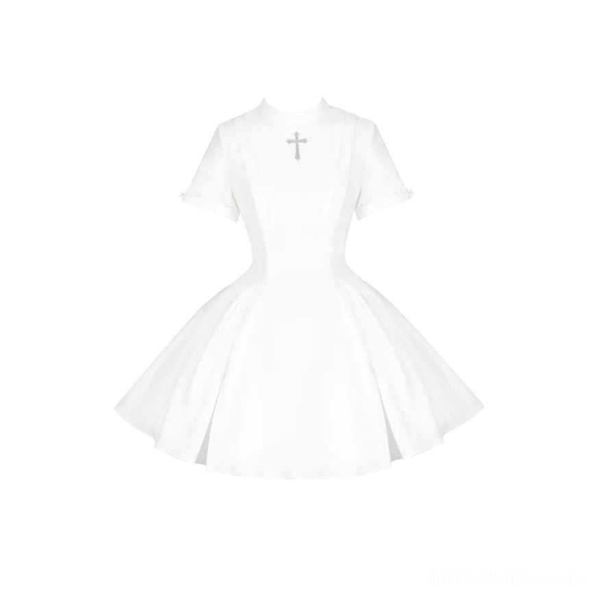 Gothic nun lolita OP dress halloween costume theatrical wear character inspired