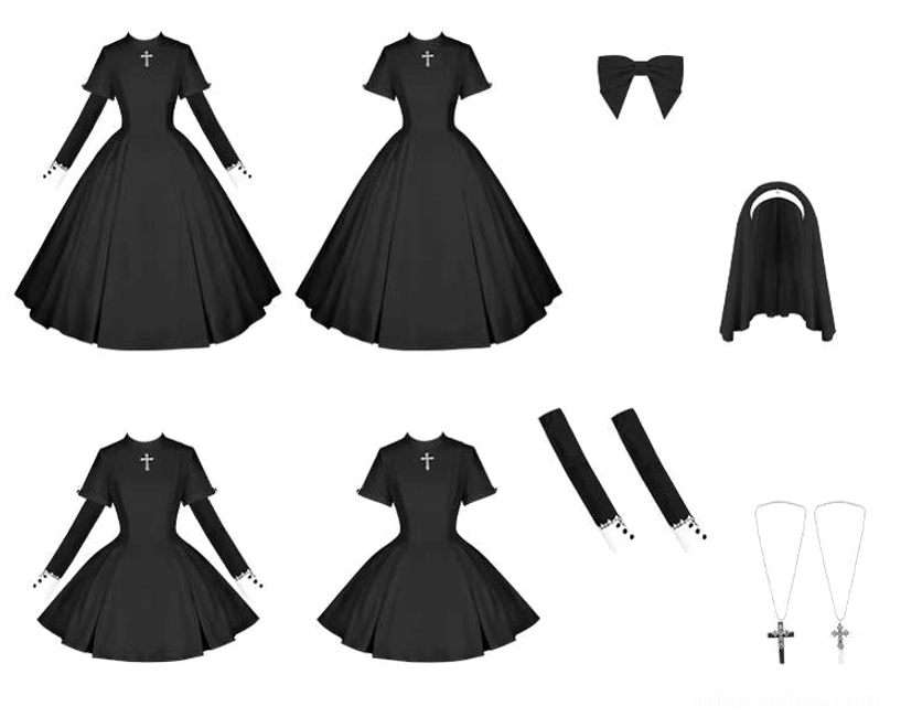 Gothic nun lolita OP dress maintenance care washing instructions preservation