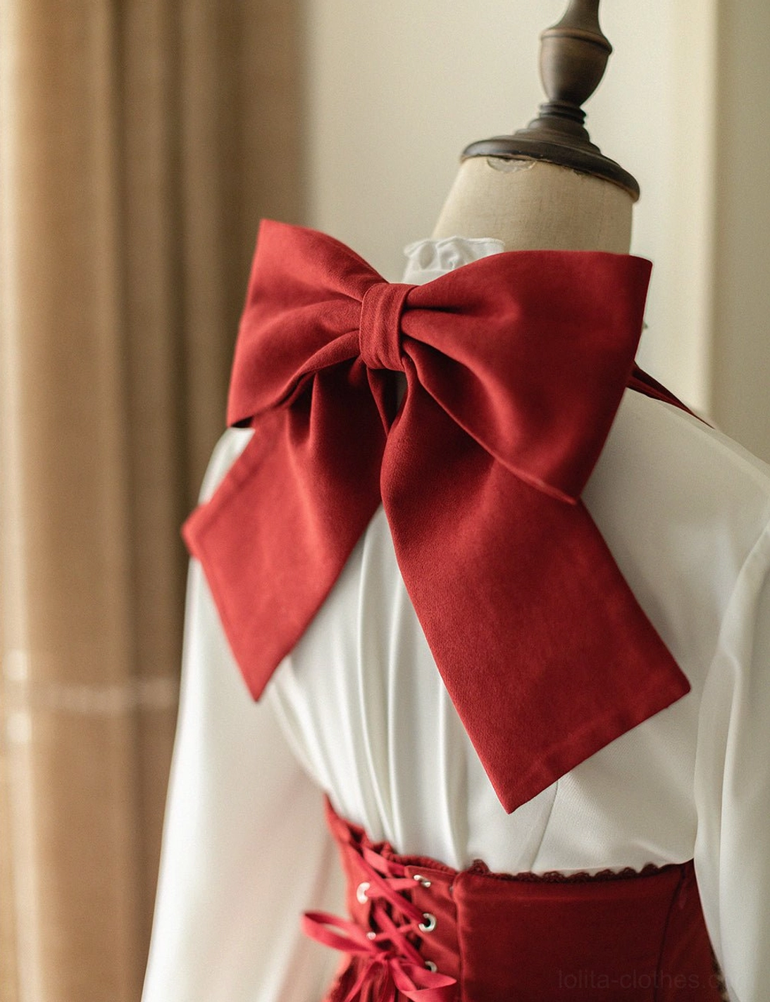 Vintage halter JSK dress detachable halter neckline transformable into classic skirt worn alone, design feature dual-function lolita piece