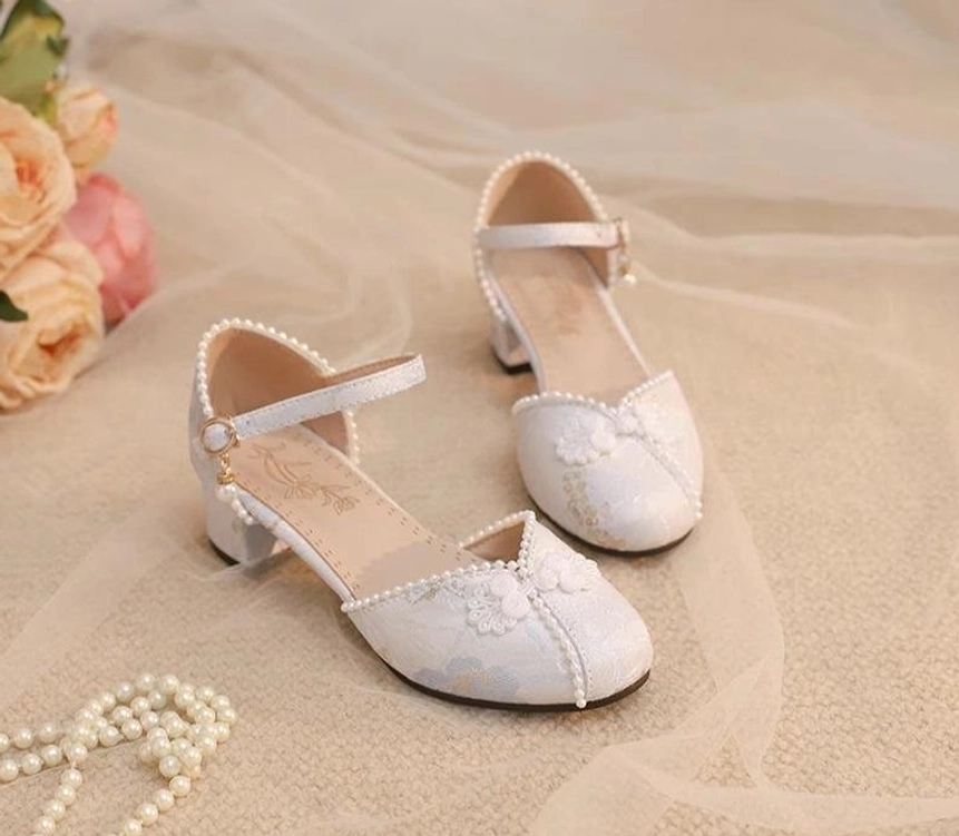 Heart Jade blue Qi Lolita Mary Jane shoes chunky heel pastel aesthetic coordinate styling idea
