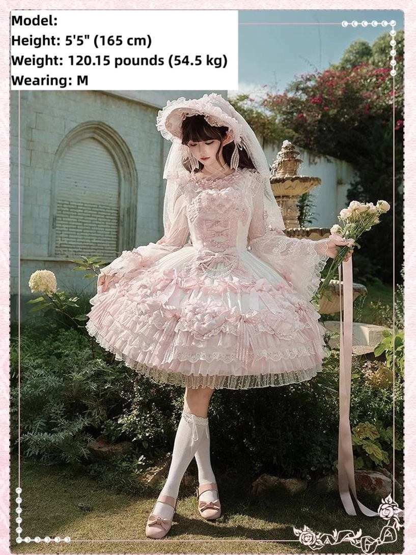 Heart of love sweet lolita wedding JSK dress mesh laundry bag machine washing gentle care