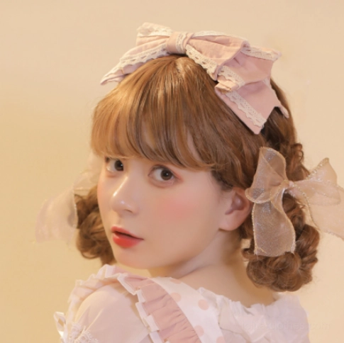 Japanese sweet lolita hair accessory KC headband wearing guide