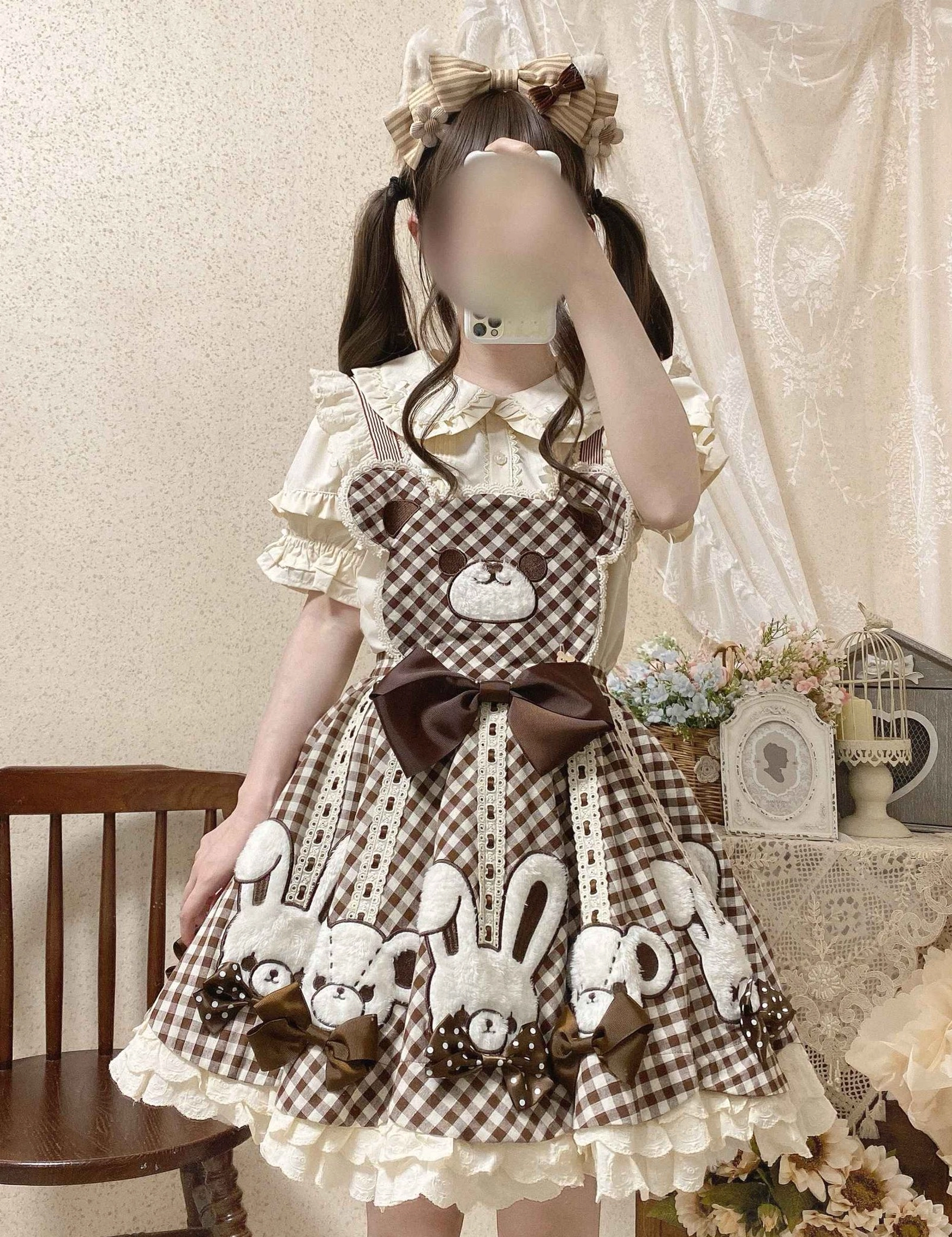 Kawaii lolita blouse victorian inspired design showing edwardian influence and modern japanese kawaii culture fusion