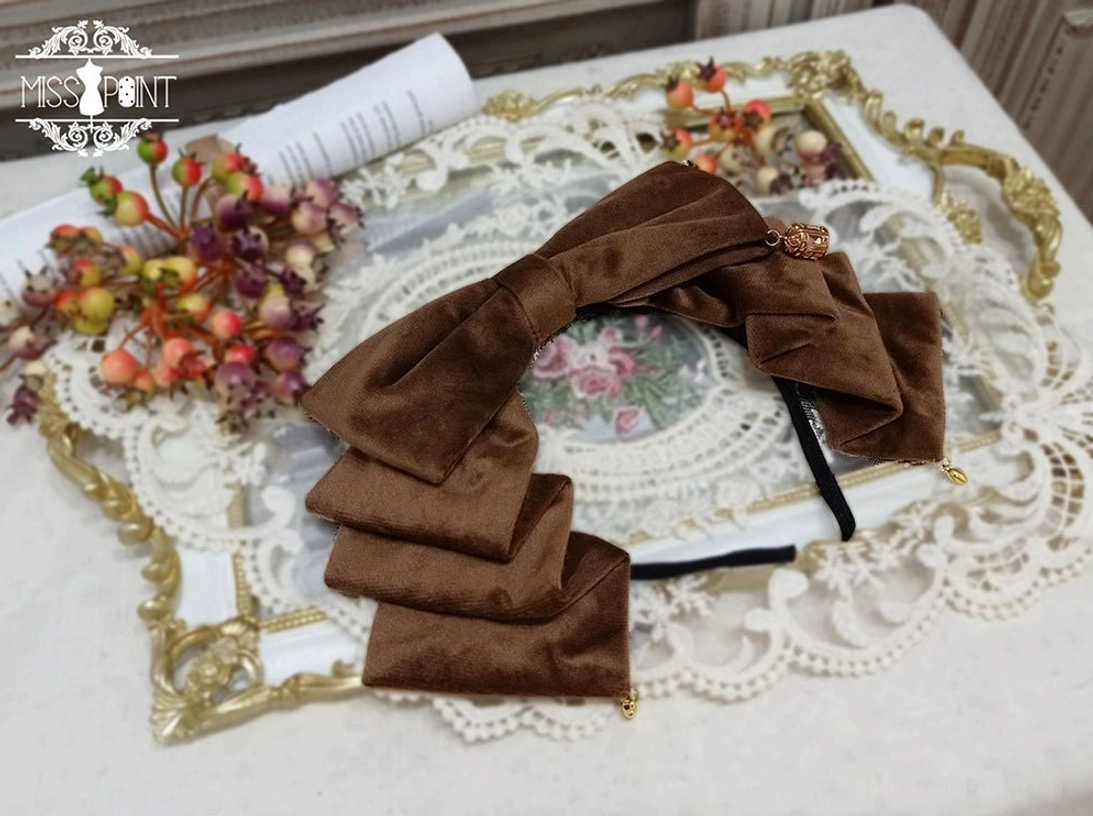 KC hair clip crown country lolita brown vintage style accessory japanese fashion element
