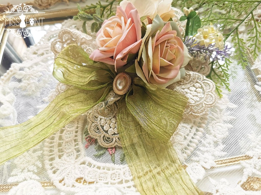 Large lolita dual-use flower accessory garden-inspired multi-petal design artificial roses convertible attachment versatile aesthetic