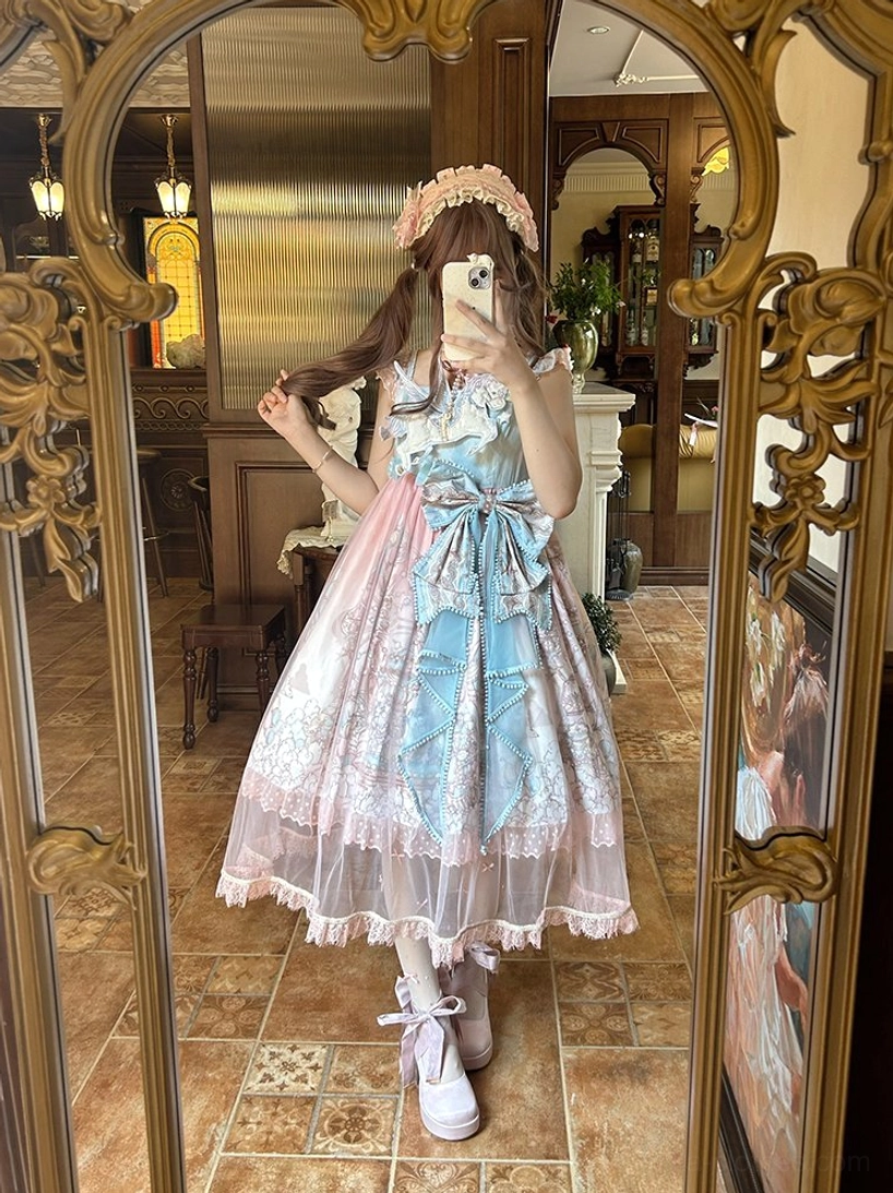 Latex inner sole responsive cushioning lolita platform heels comfort wear all-day festival