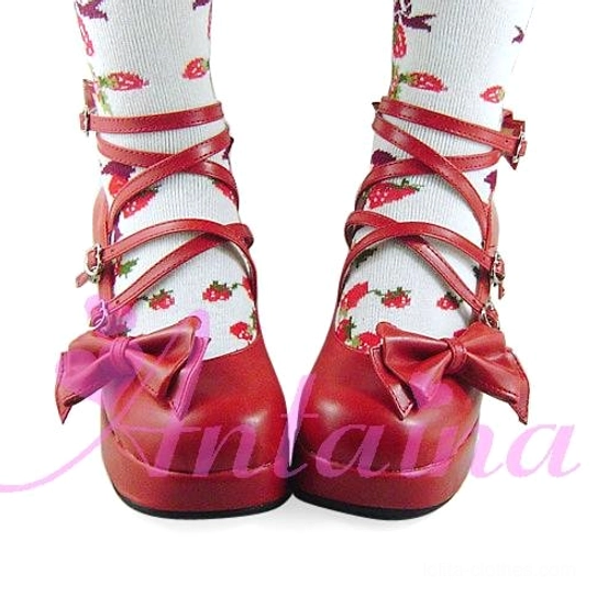 Light blue matte Lolita Mary Jane platform shoe showcasing dreamy aesthetic perfect for celestial-themed and ethereal sweet Lolita coordinates