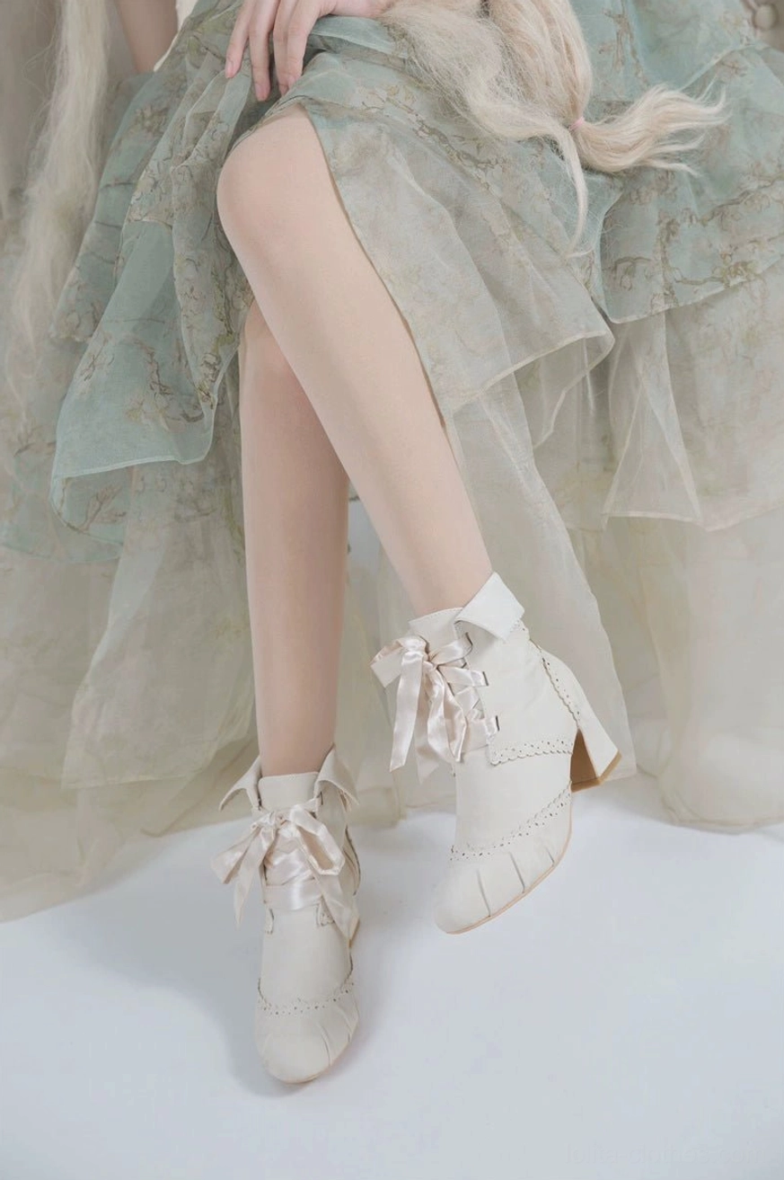 Lolita ankle boots care and maintenance guide visual representation showing proper cleaning storage and preservation techniques for extended lifespan