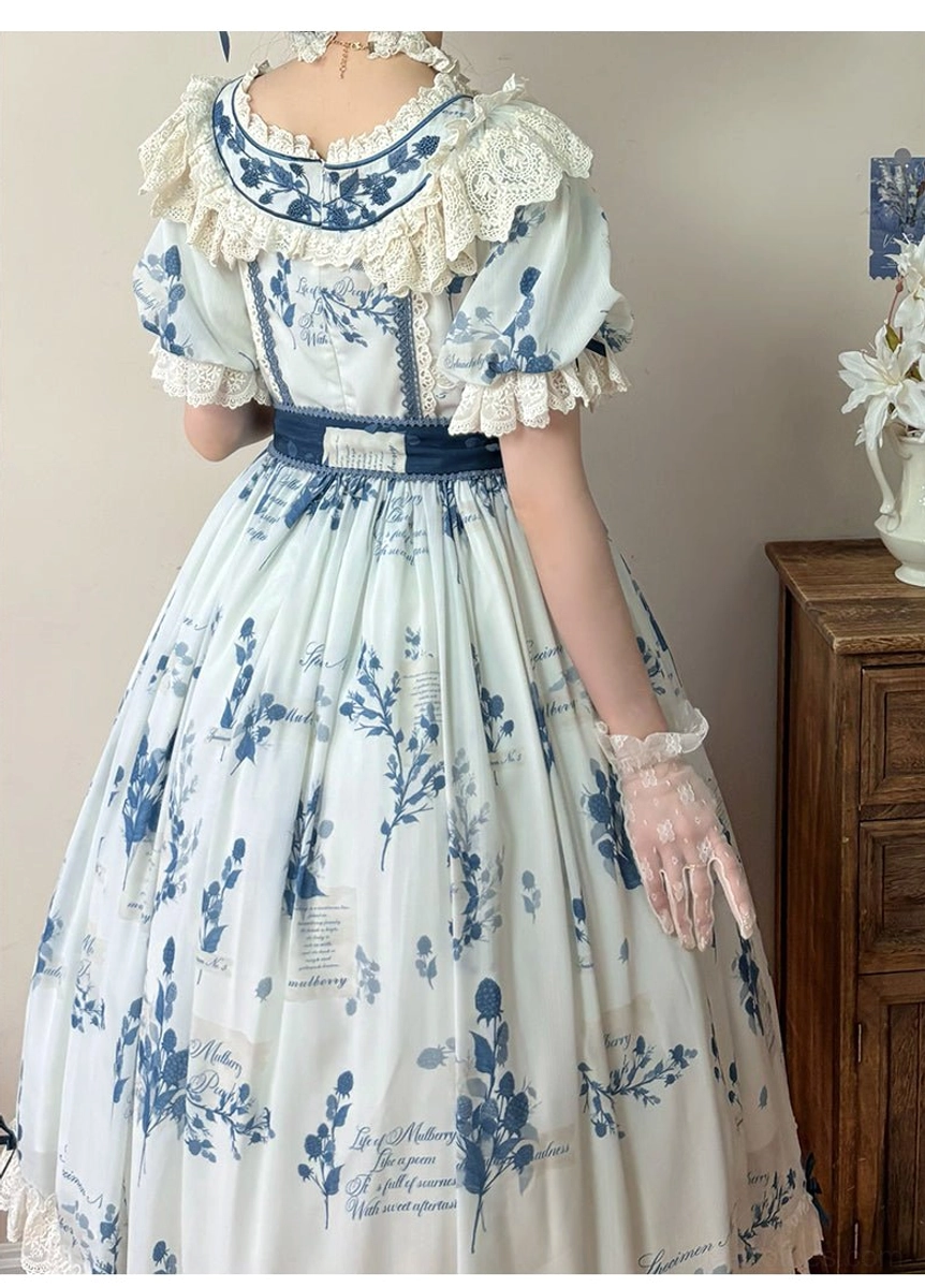 Lolita apron accessory in size S displayed separately showing layering element for coordinate styling and traditional dress code enhancement