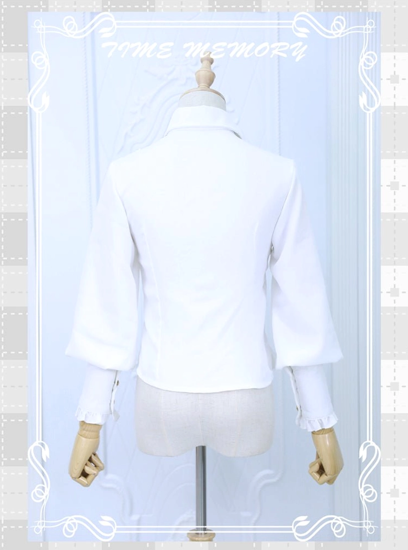 Lolita blouse with different skirt coordinates showing styling versatility classic romantic gothic options