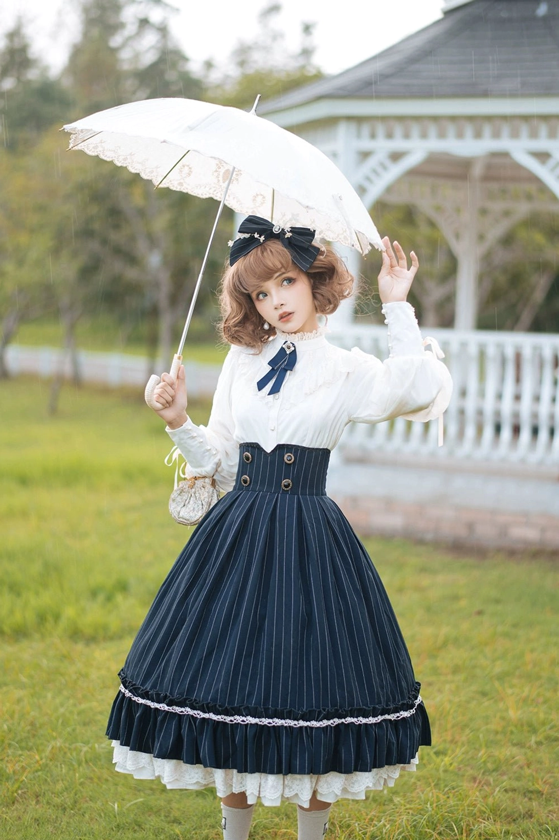 Lolita blouse size comparison multiple sizes displayed