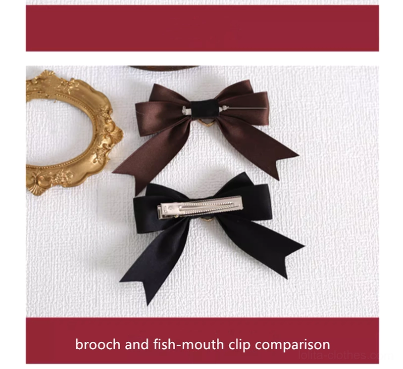 Lolita hair clip brooch packaging and presentation for authentic handmade japanese fashion accessories