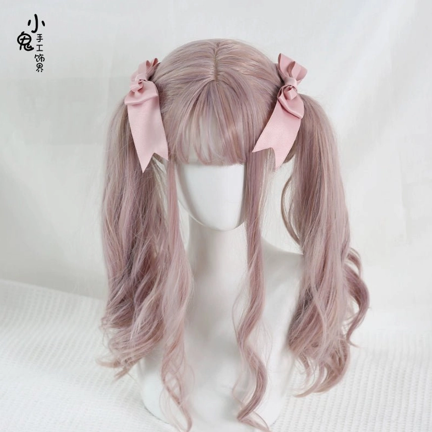 Lolita bow hair clip single piece display showing split-tail design perfect for hairstyle coordination