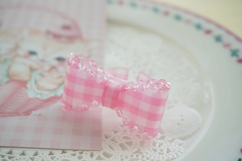 lolita bow ring necklace styling coordination tea party elegant outfit