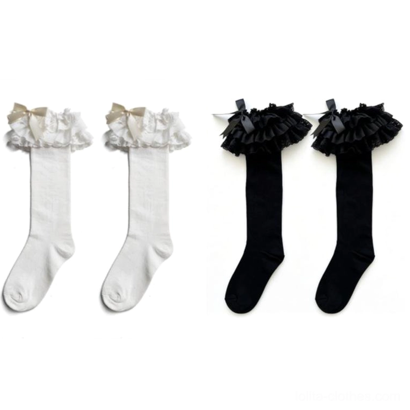 Lolita bow socks care maintenance washing instructions hand wash cool water air dry preservation guide fabric care tips