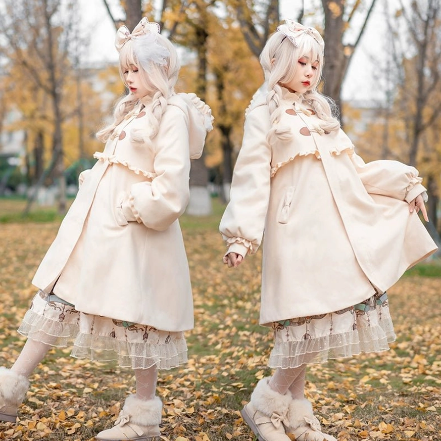 Lolita coat urban exploration photography lolita fashion community event gathering coordinate showcase