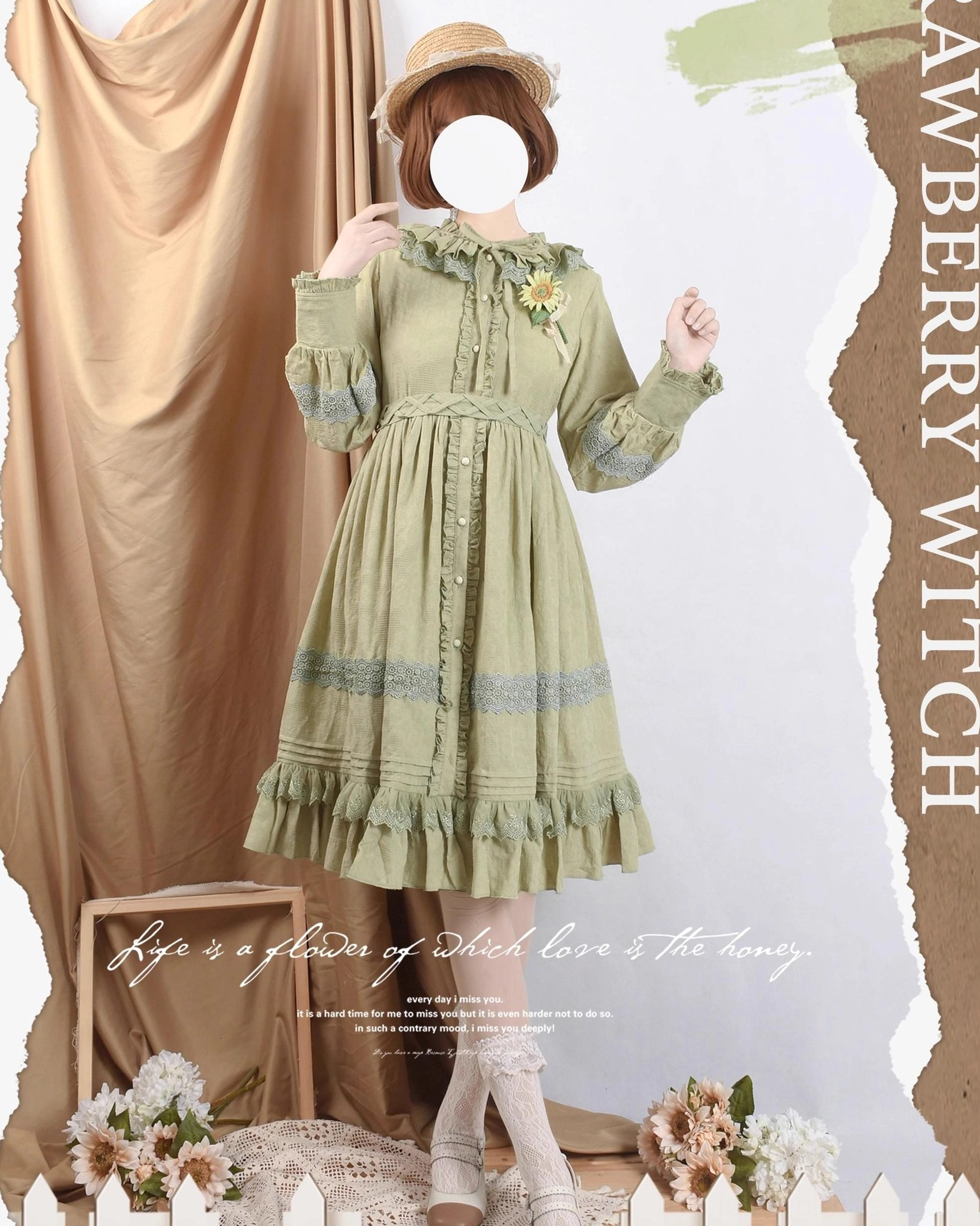 lolita dress styling inspiration outfit coordination white knee-high socks mary jane shoes vintage accessories hair pieces