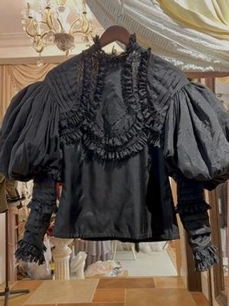 Lolita fashion care instruction guide showing proper hand washing, air drying, and storage methods to preserve delicate lace, puff sleeves, and Victorian-inspired garment quality