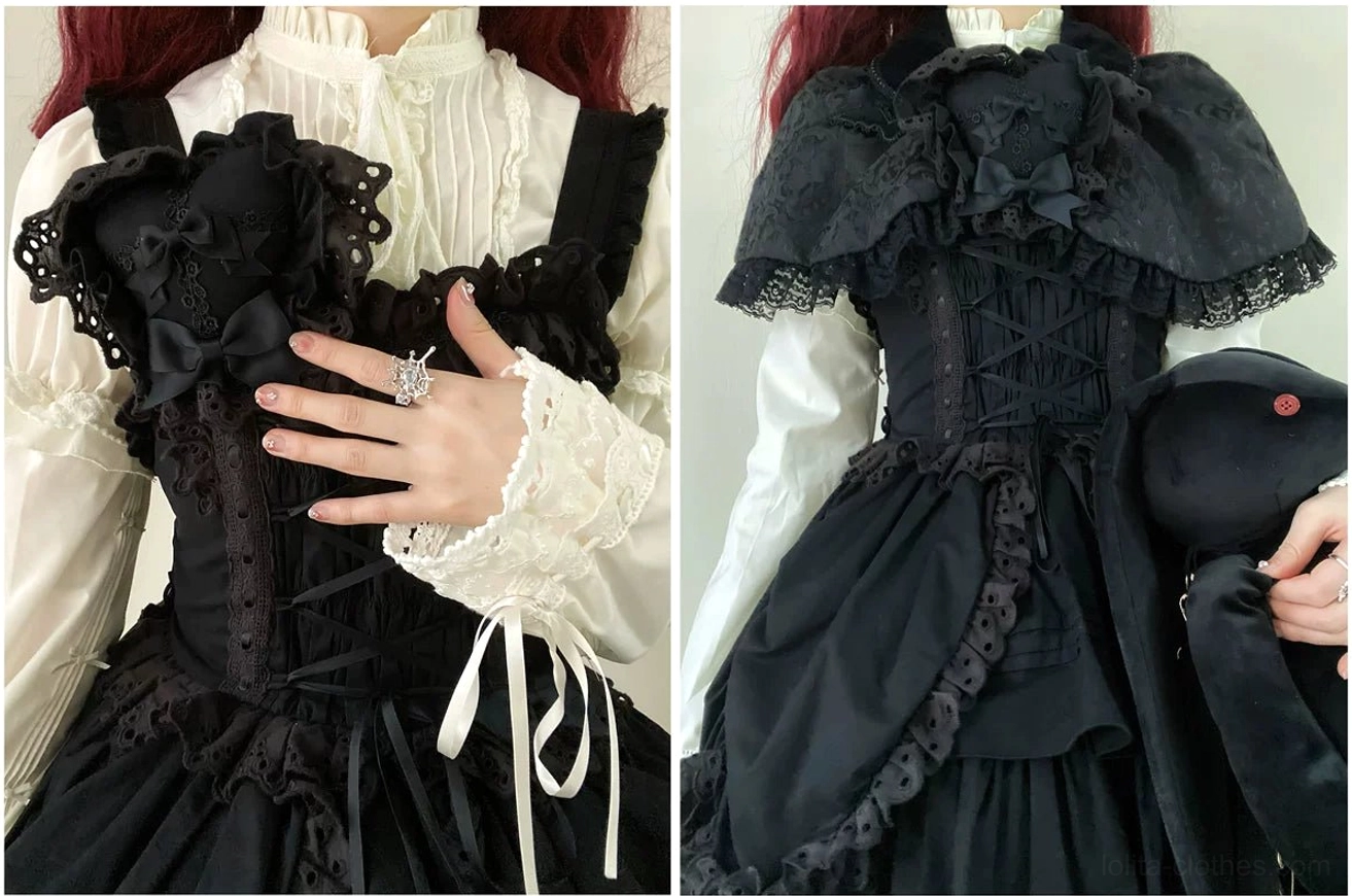 Lolita fashion etiquette and community guidelines image for wearing Gothic Lolita JSK in social settings